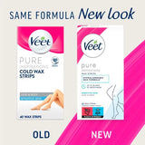 Veet Sensitive Wax Strips Legs Body 40 pack (British brand)