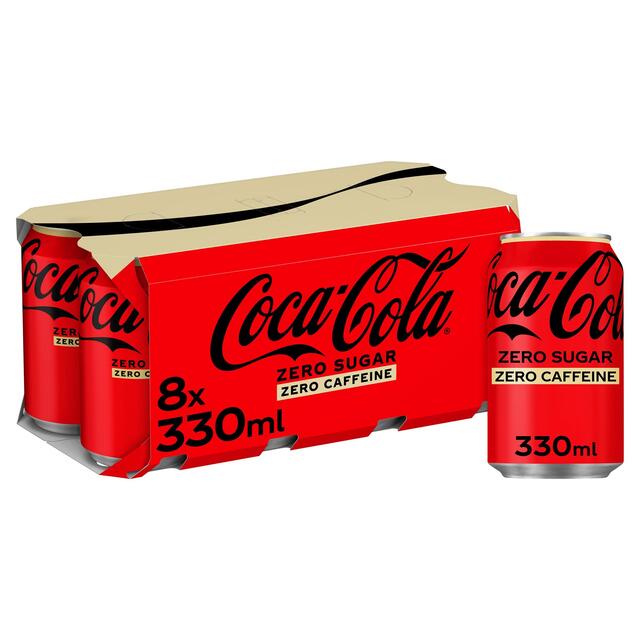 Coca-Cola Zero Sugar Zero Caffeine   8 x 330ml - McGrocer