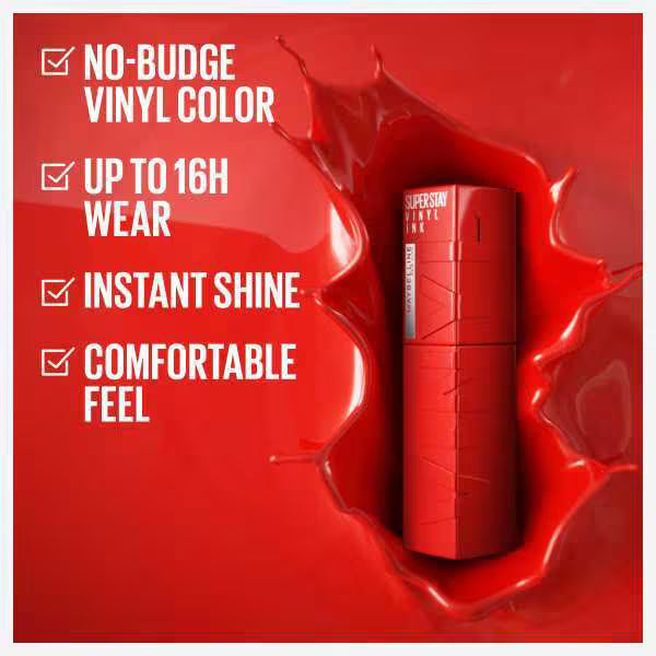 Maybelline SuperStay Vinyl Ink Liquid Lipstick 10 Lippy imported from the UK