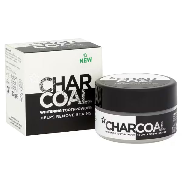 Superdrug charcoal whitening tooth powder 50g (British brand)