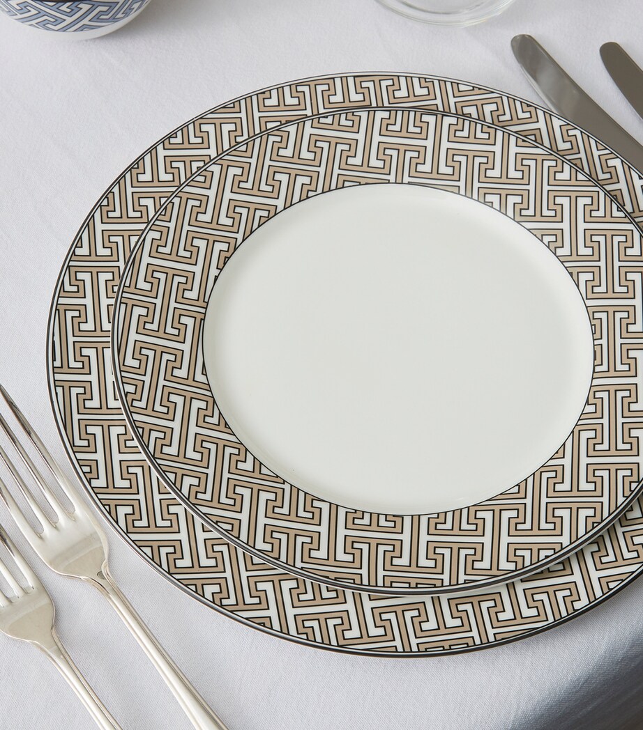 O.W. London Maze pattern dessert plates 21cm set of 2, imported from the UK