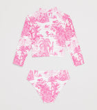 MARIE RAXEVSKY jungle print crop top bikini children's swimwear set (2-12 years), imported from the UK