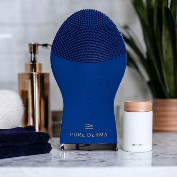Pure Derma London Men's Ultrasonic Silicone Facial Brush, imported from the UK