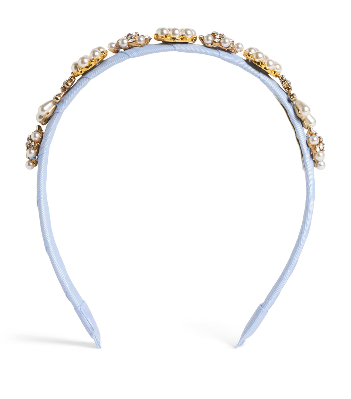 David Charles diamanté and faux pearl-embellished headband - British product