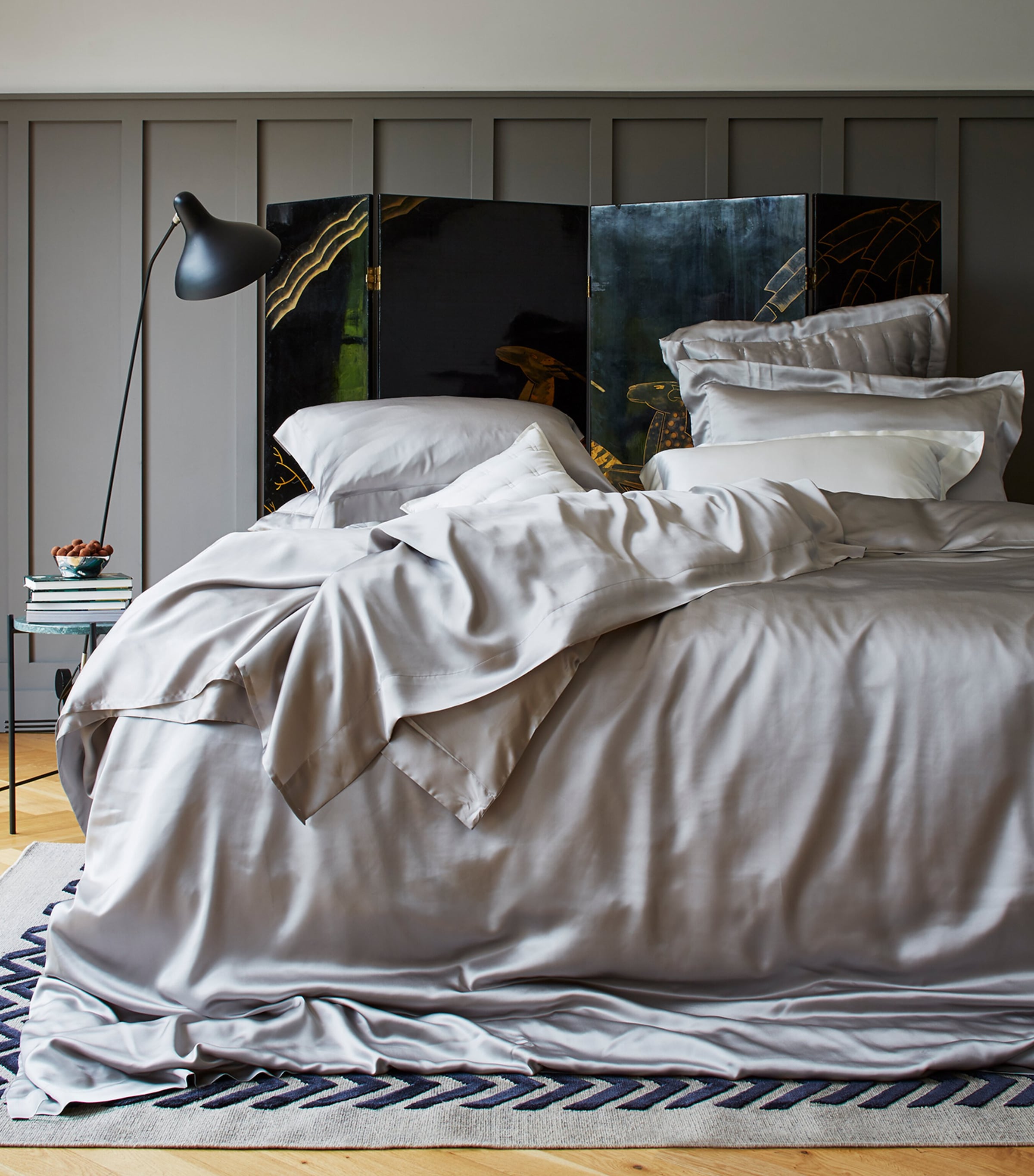 Gingerlily Silk Double Duvet Cover 200cm x 200cm, UK version