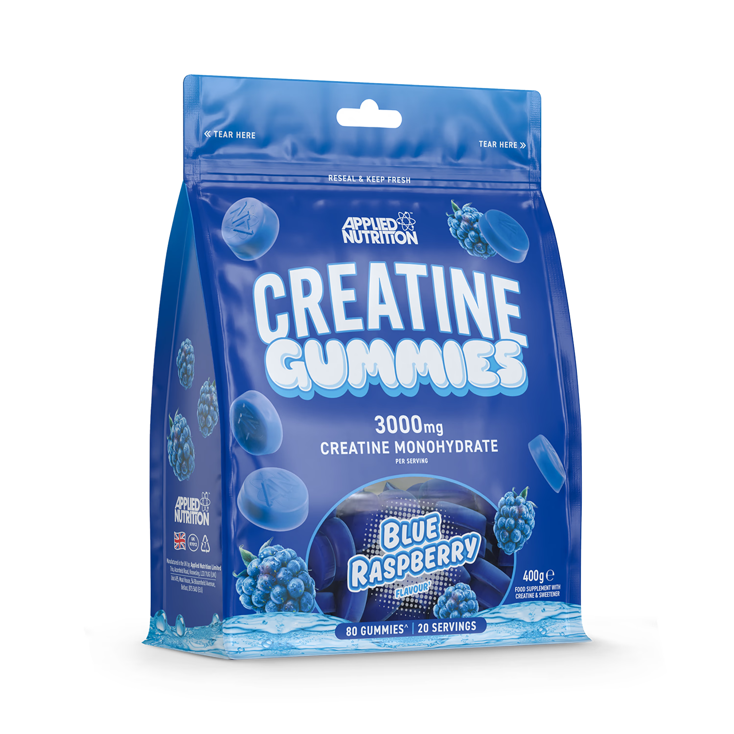 Applied Nutrition Creatine Gummies Blue Raspberry 400g