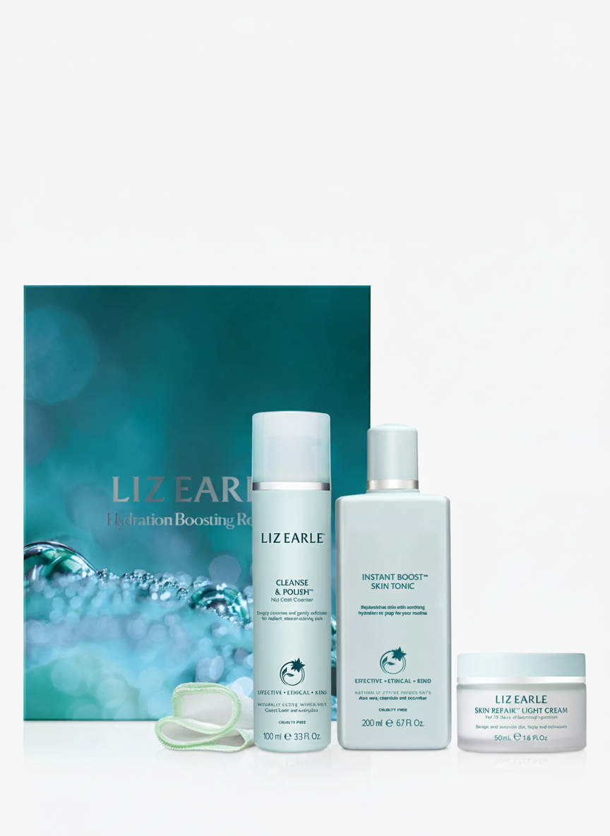Liz Earle Hydration Boosting Routine Skincare Gift Set, UK version