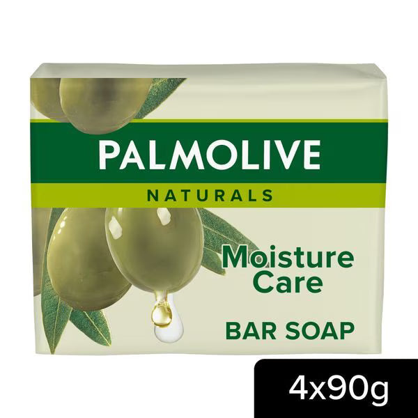 Palmolive bar soap olive moisture 4 pack, imported from the UK
