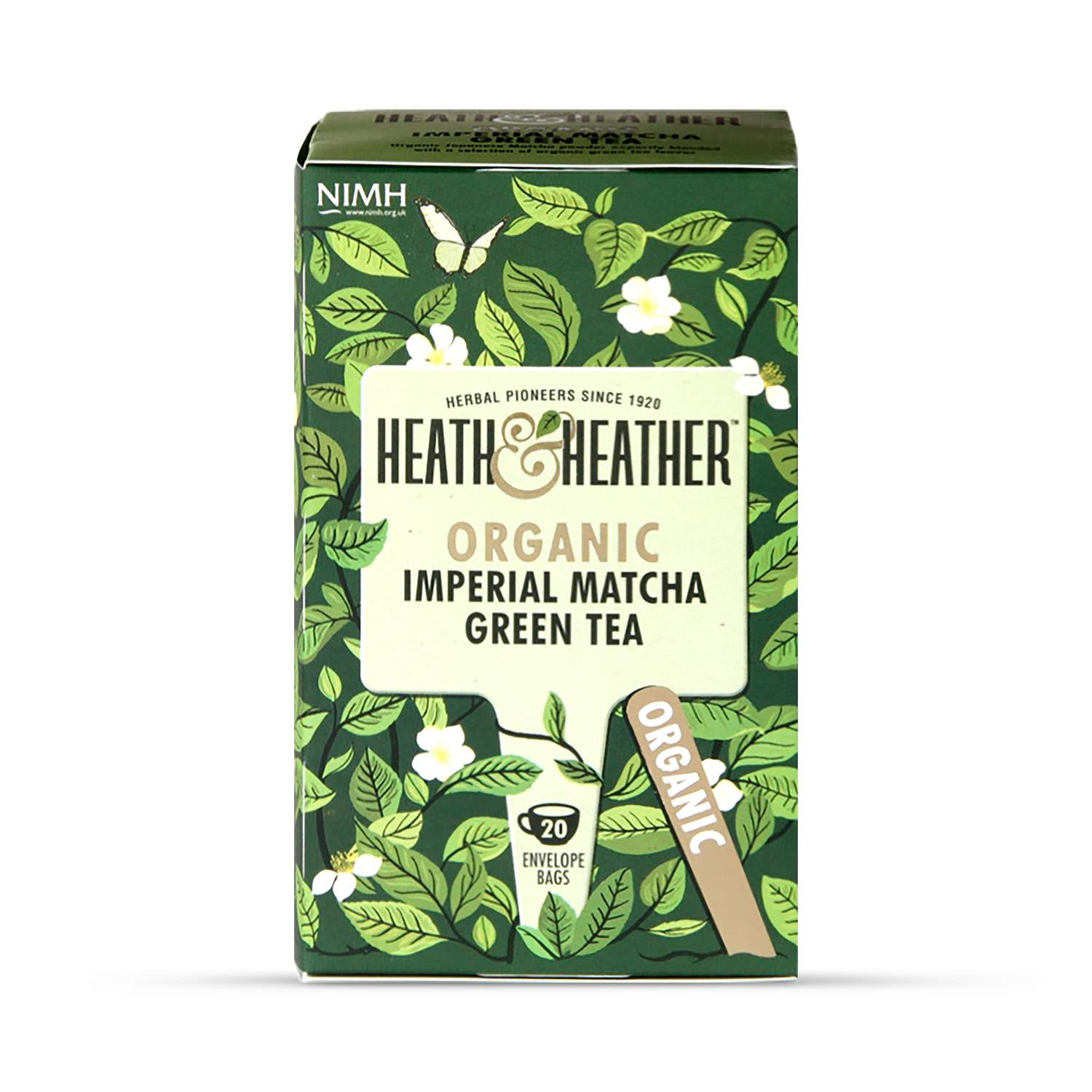Heath & Heather Organic Green Tea 20 Tea Bags - 998559