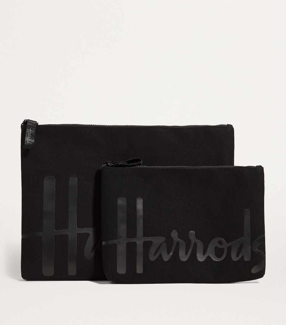 Harrods Large Cotton Logo Pouch