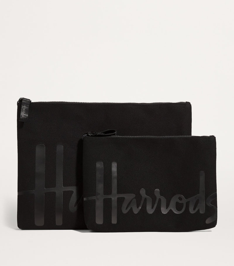 Harrods Large Cotton Logo Pouch