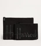 Harrods Large Cotton Logo Pouch