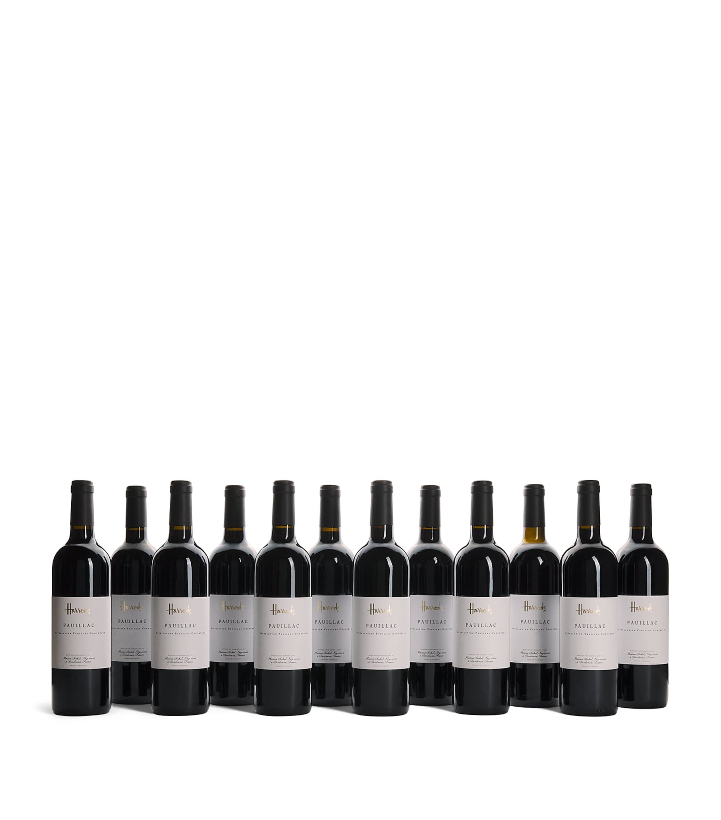 Harrods Pauillac Bordeaux red wine 12 bottles, UK version