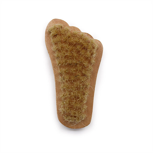 Sisal Mini Foot Shaped Brush for Feet (British brand)