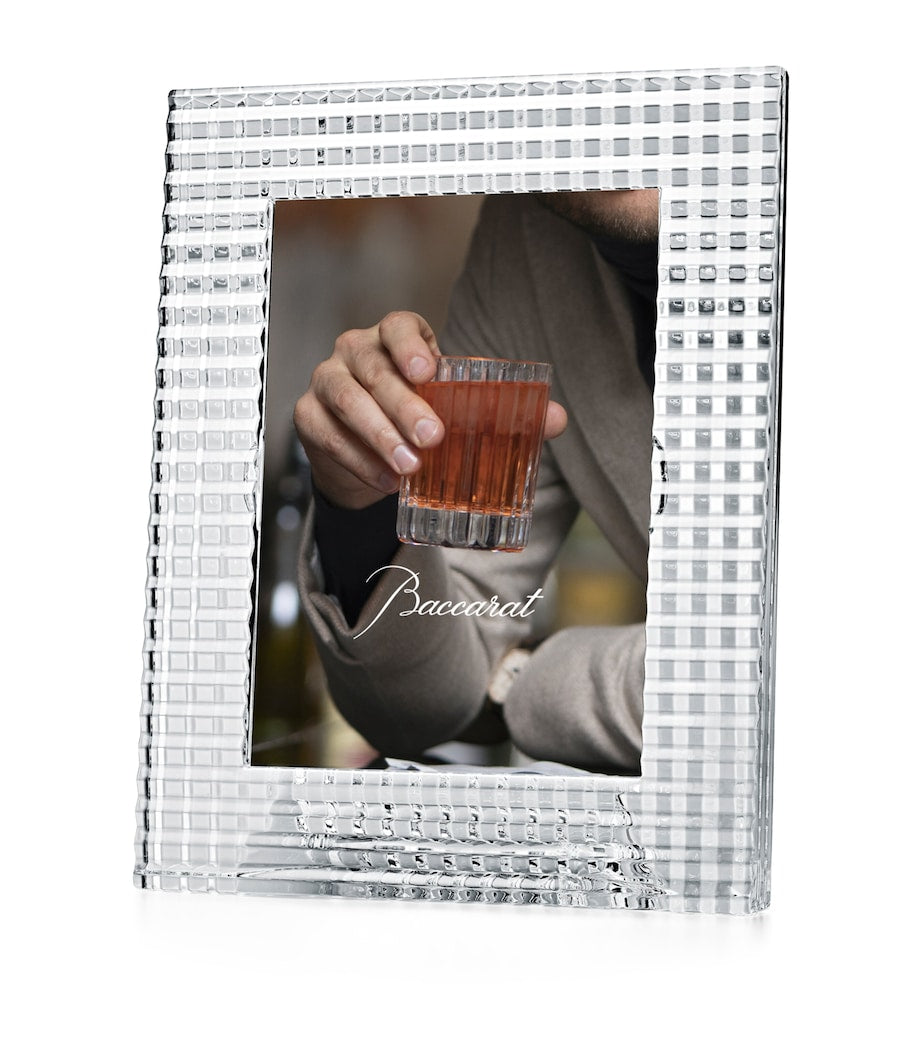 Baccarat Eye Photo Frame Crystal Glass 23.5cm - British product