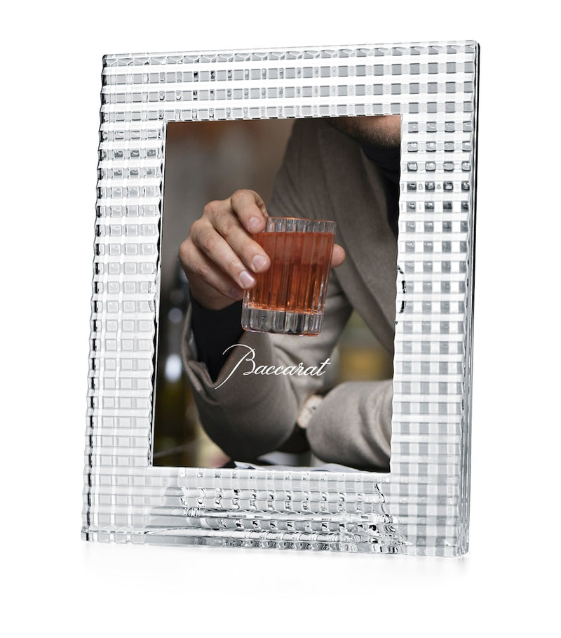 Baccarat Eye Photo Frame Crystal Glass 23.5cm - British product
