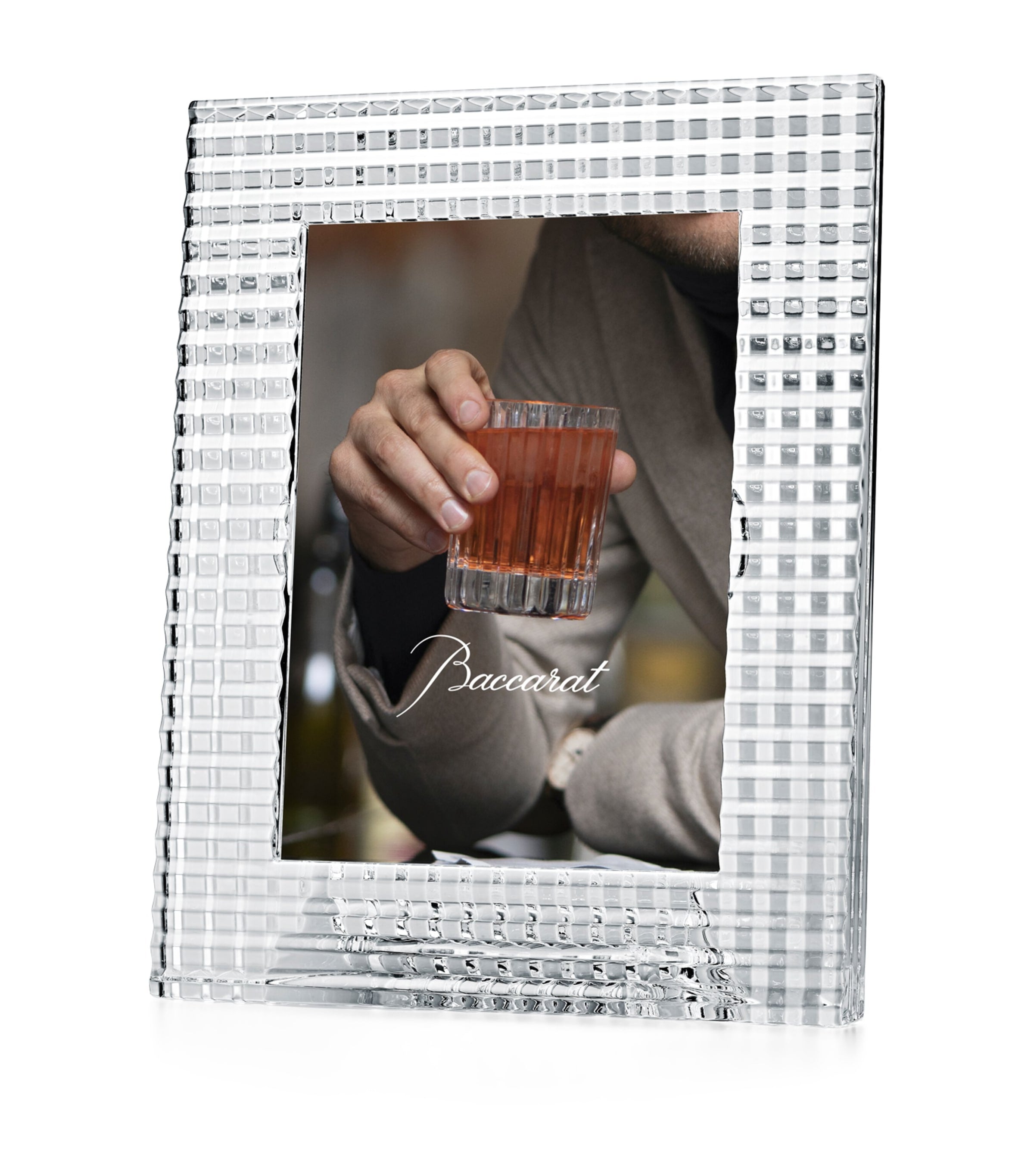 Baccarat Eye Photo Frame Crystal Glass 23.5cm - British product