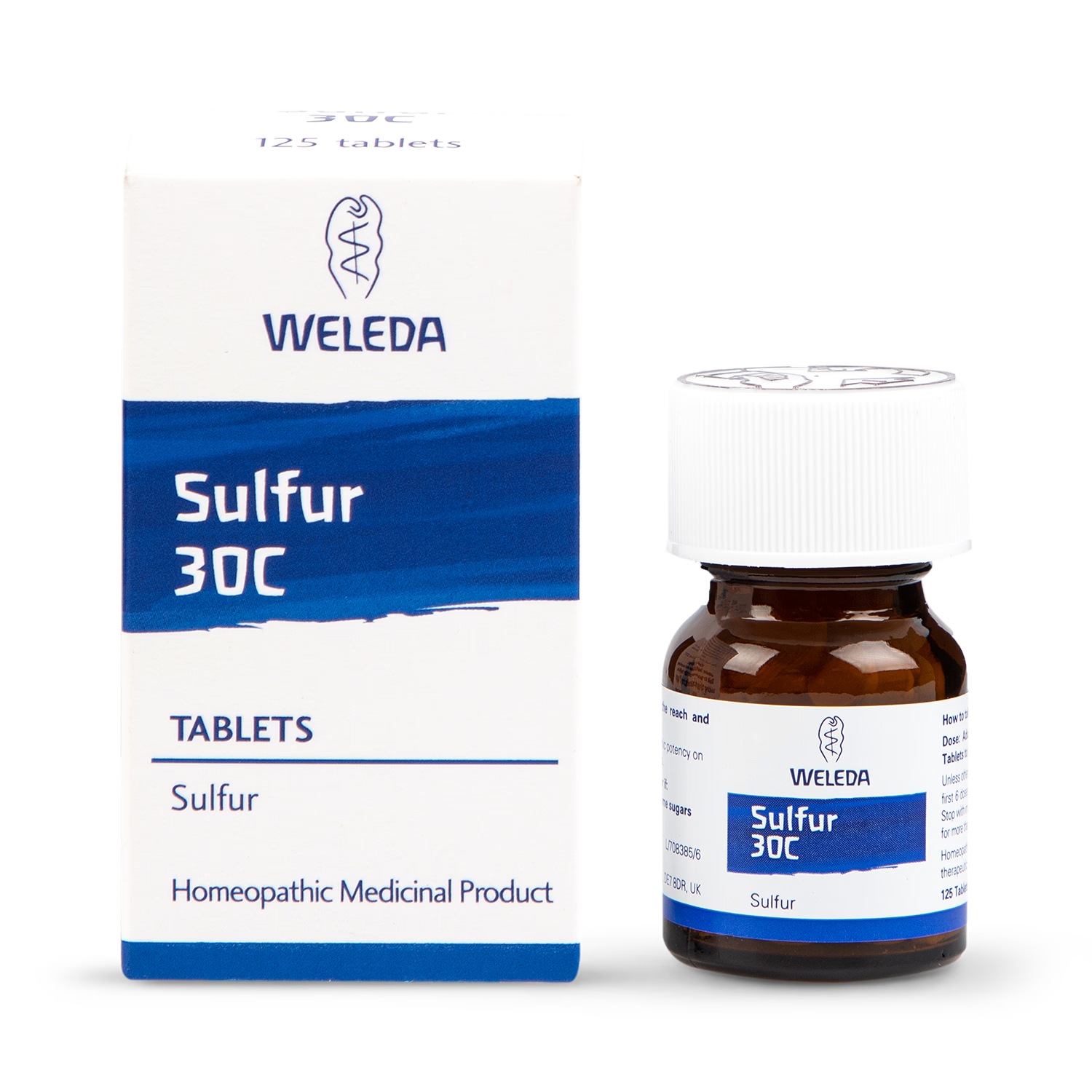 Weleda Sulphur 30c tablets 125 imported from the UK