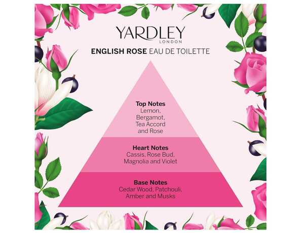 Yardley London Fragrant Rose Perfume 125ml (British brand)