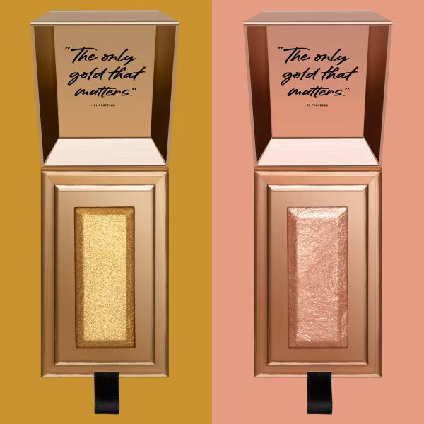 NYX Money Heist Rose Highlight compact, imported from the UK