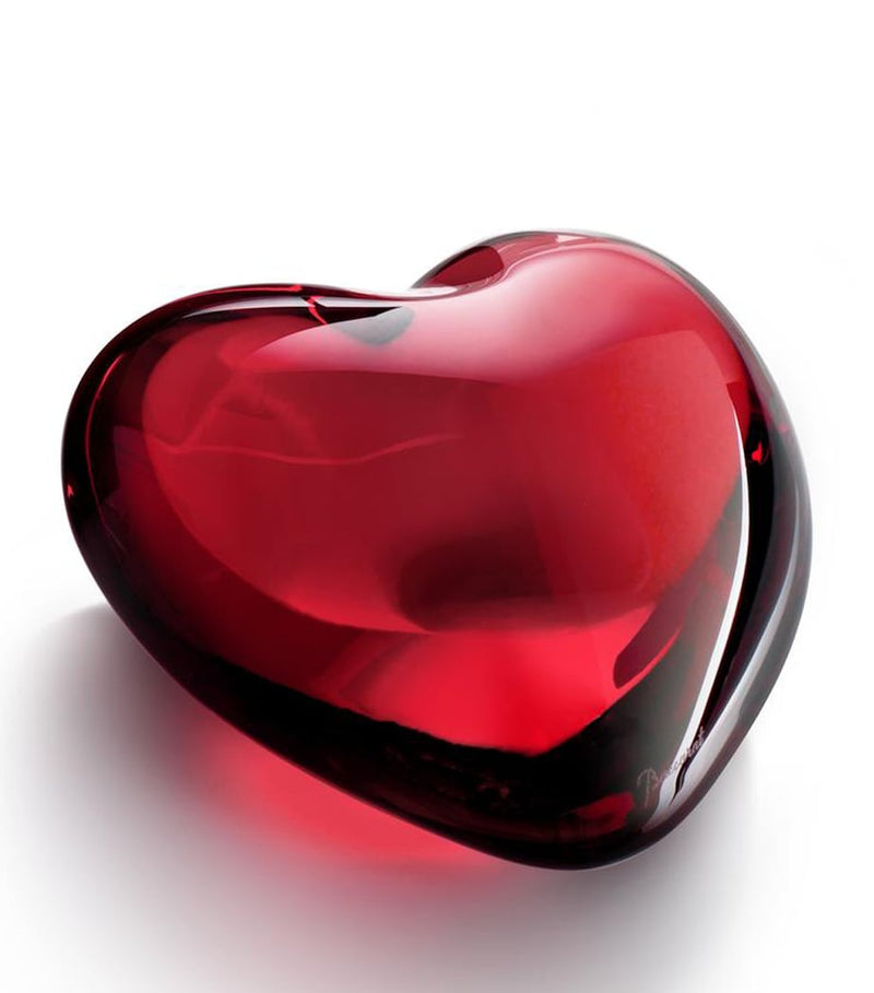 Baccarat Cur Amor red heart ornament crystal paperweight - British product