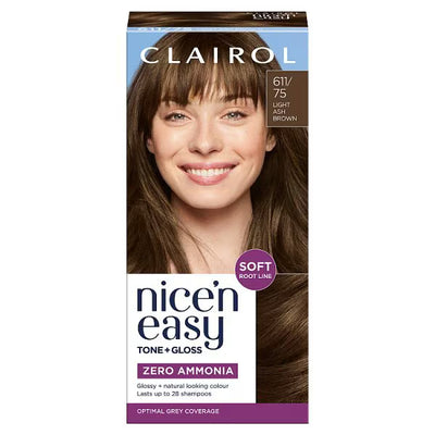 Clairol Nice'n Easy Semi-Permanent Hair Dye Light Ash Brown