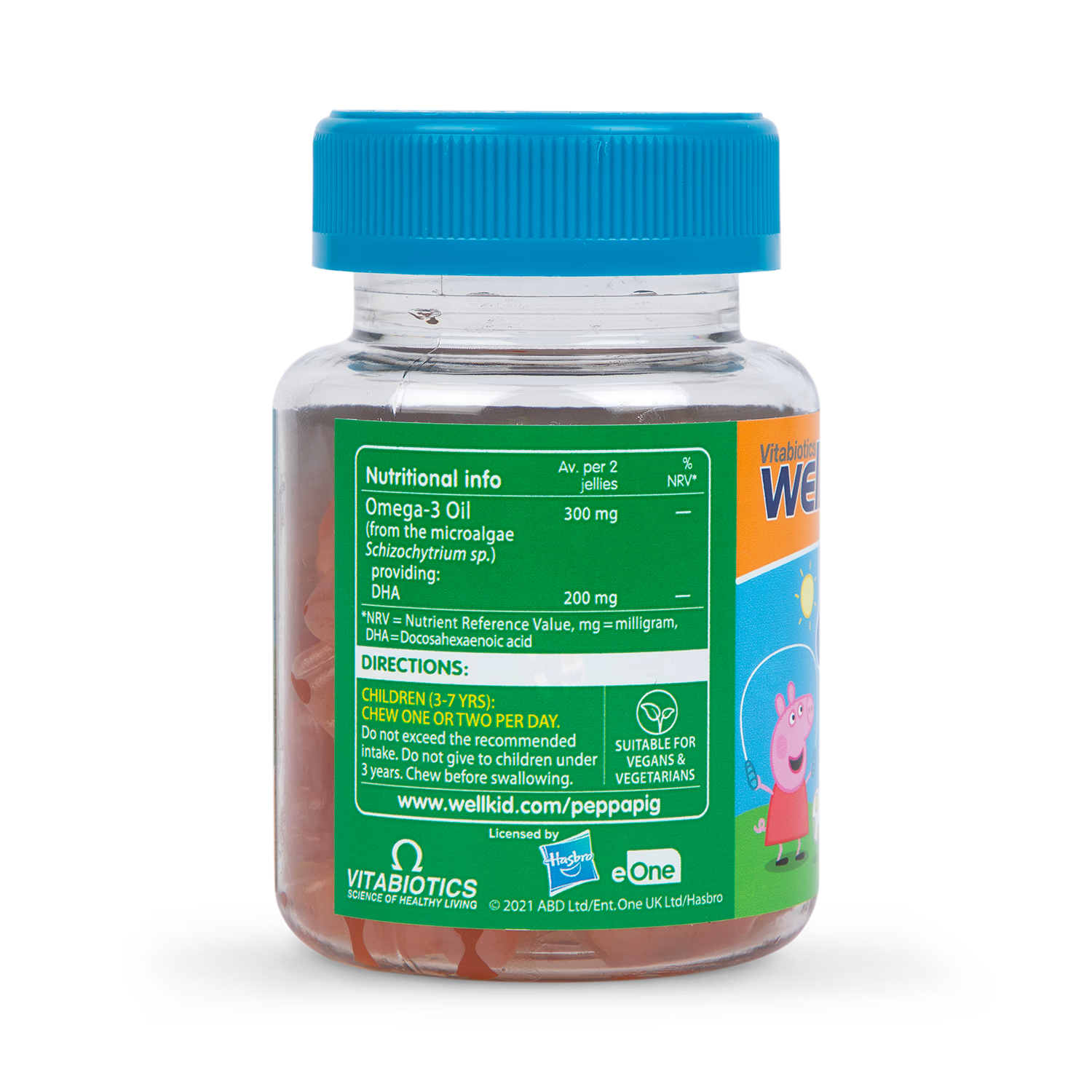 Vitabiotics Omega 3 Orange Flavour Soft Jellies 30 Jellies (British brand)