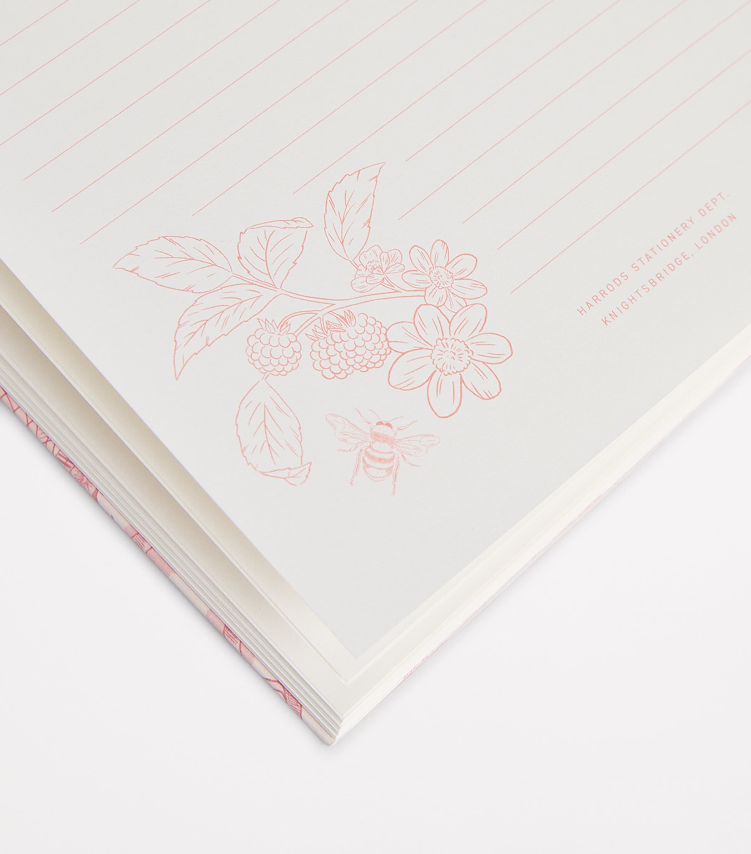 Harrods toile A5 notebook, UK version
