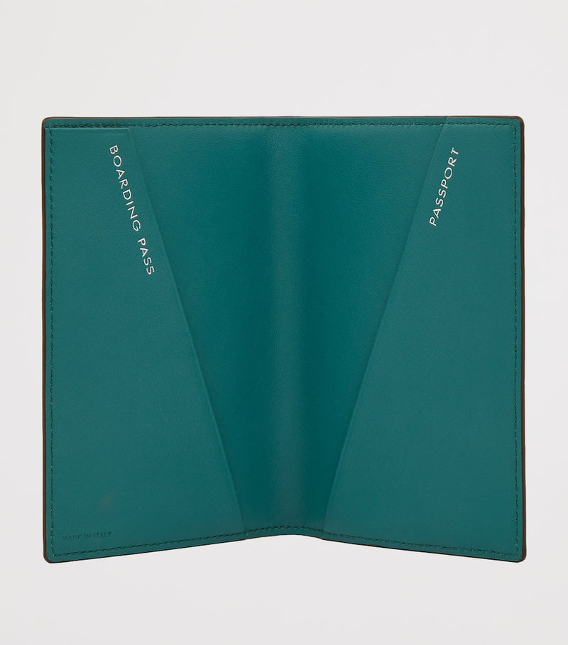 Smythson Panama leather passport cover (British brand)