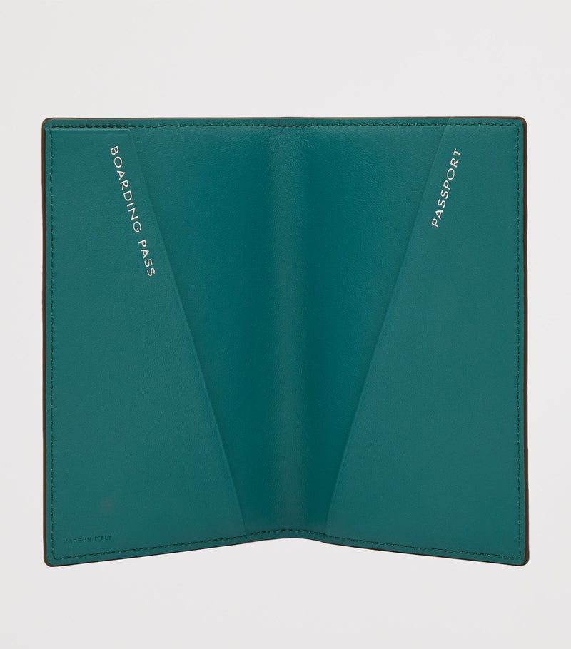 Smythson Panama leather passport cover (British brand)