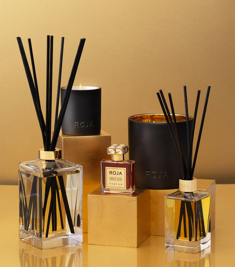 Roja Amber Aoud reed diffuser refill 750ml, imported from the UK