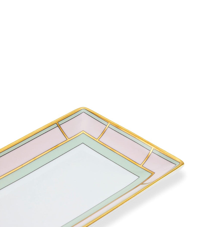 GINORI 1735 Porcelain Colonna Diva Rectangular Change Tray 28cm, UK version