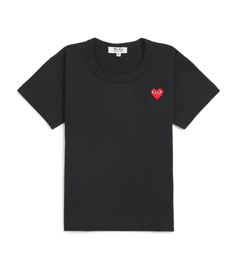 Comme Des Garçons cotton heart logo T-shirt for kids 2-6 years - British product