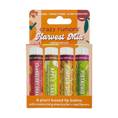 Crazy Rumors Harvest Mix Lip Balm 4 Pack (4x4.5g)