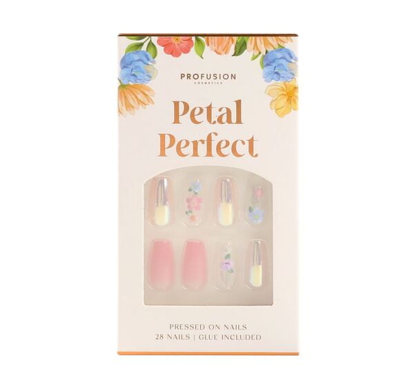 Profusion Cosmetics Petal Perfect Jelly Press On Nails, imported from the UK