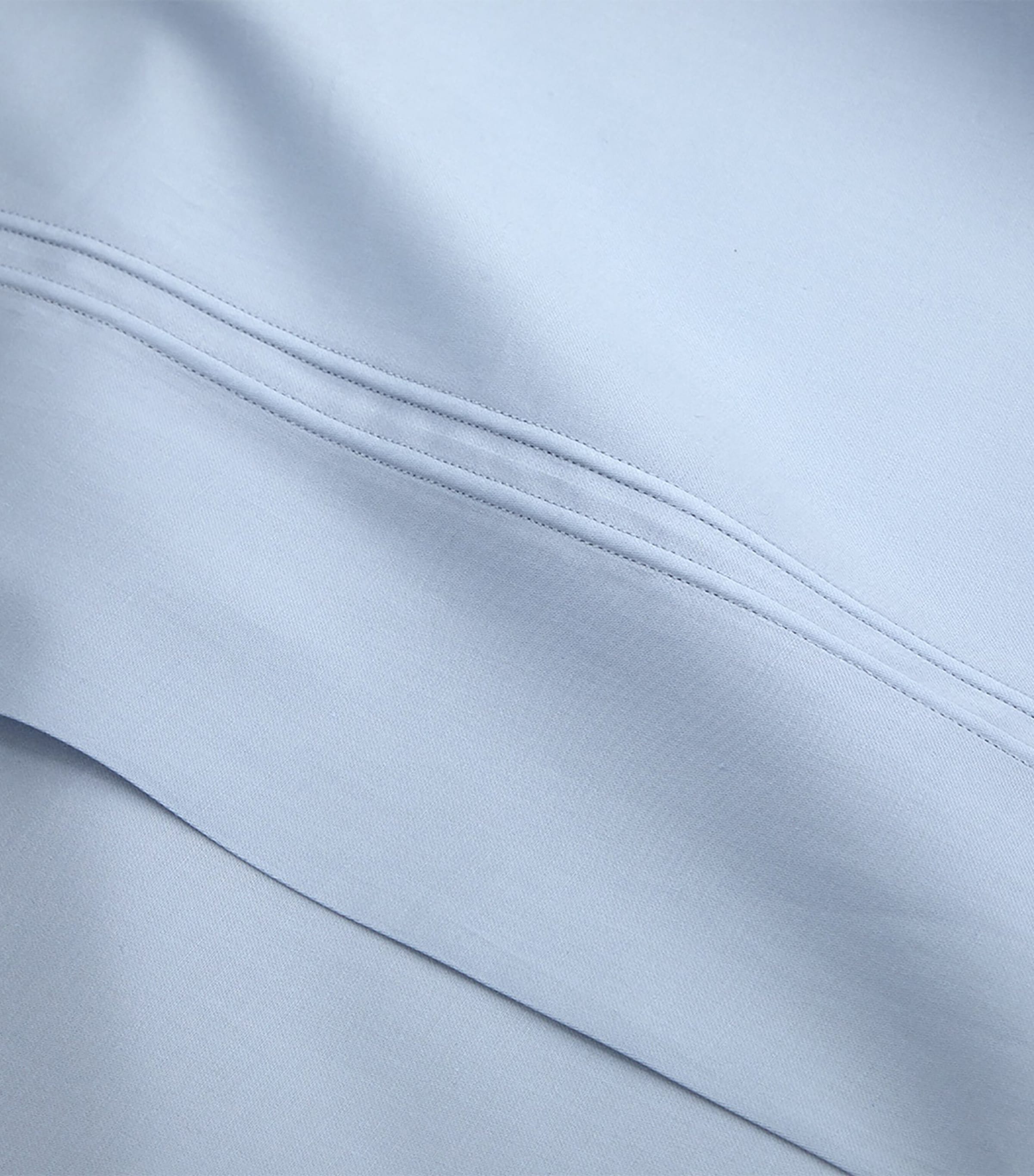 Yves Delorme Triomphe Celeste Super King flat sheet 270cm x 295cm (British brand)