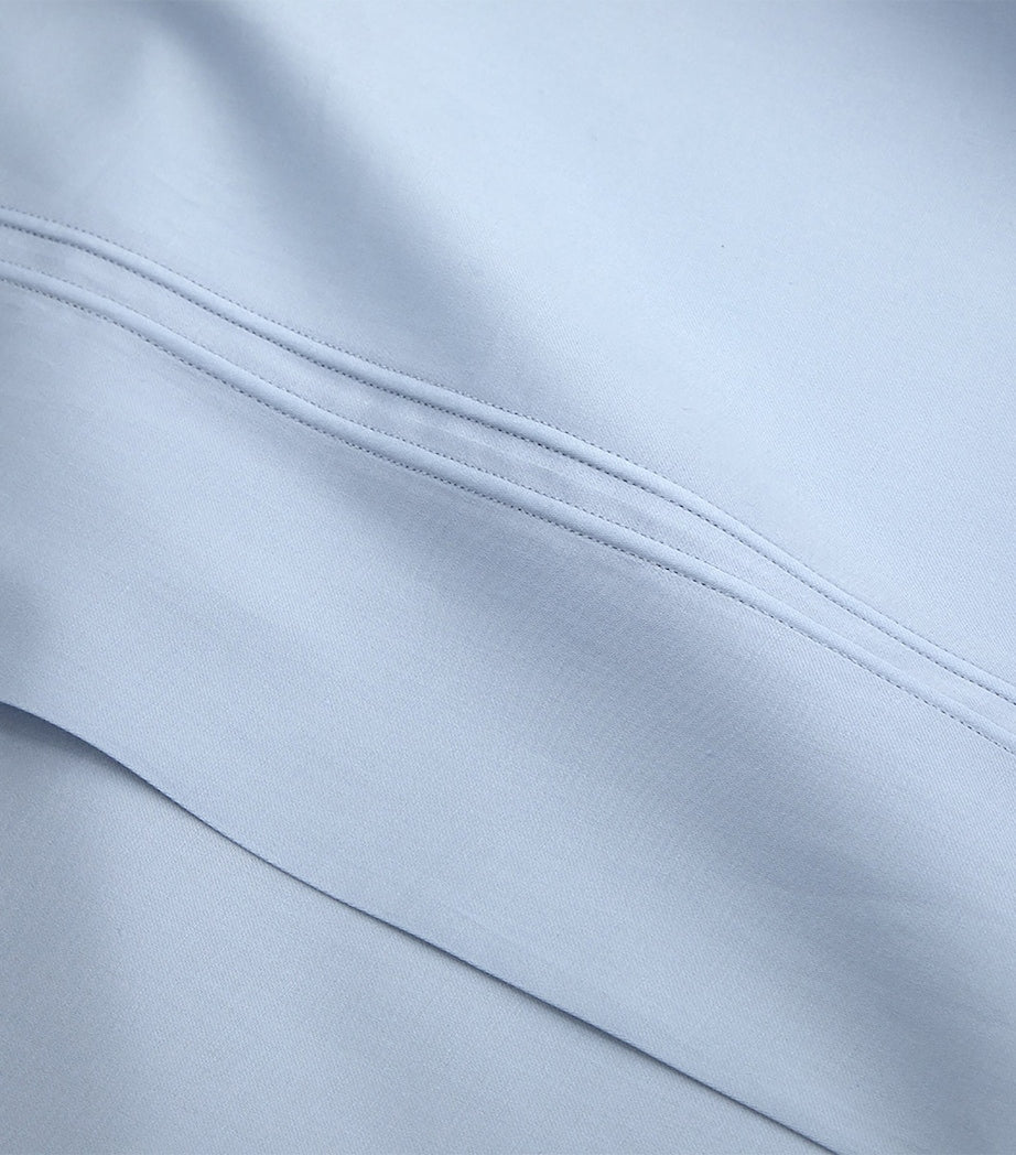 Yves Delorme Triomphe Celeste Super King flat sheet 270cm x 295cm (British brand)
