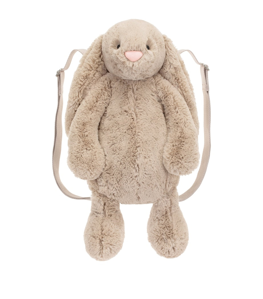 Jellycat beige bunny backpack 32cm, UK version