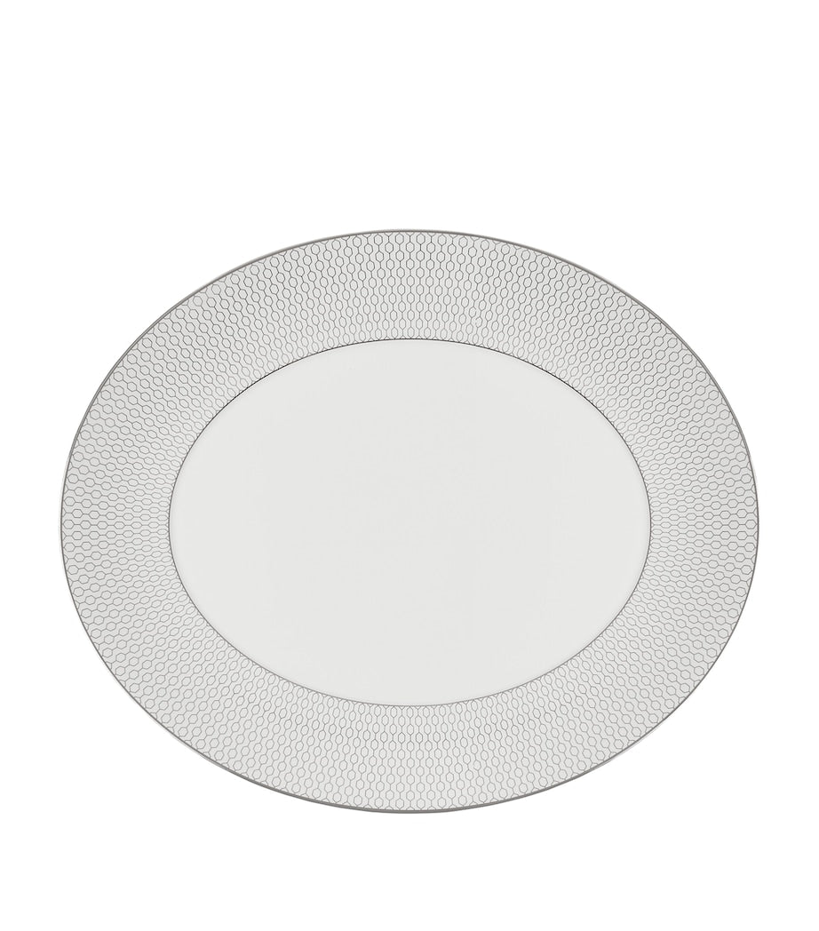 Wedgwood Gio Platinum oval serving platter 33cm (British brand)