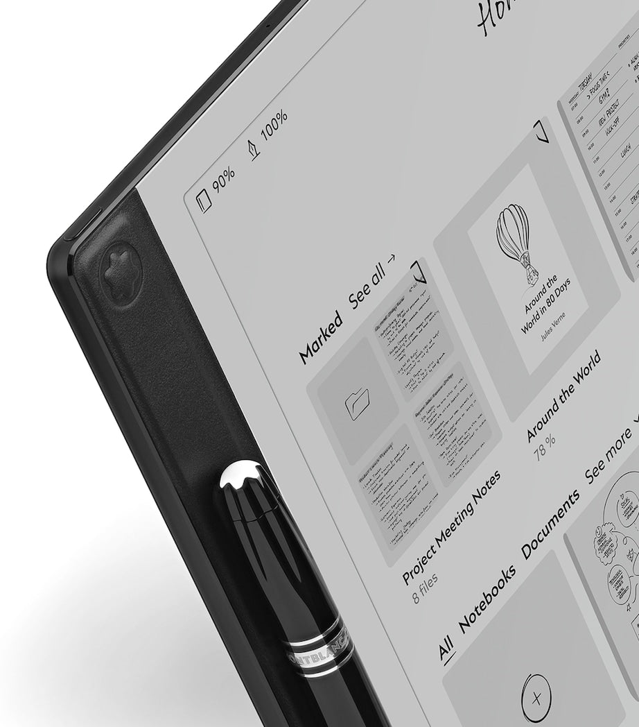 Montblanc digital paper tablet with stylus, interchangeable tips and USB-C cable, imported from the UK