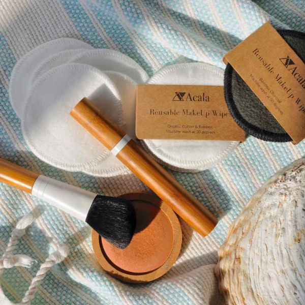 Acala Reusable Cotton Bamboo White MakeUp Wipes - pack of 5 - McGrocer