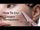 Brushworks Angled Dermaplaners Pack of 6 - British product