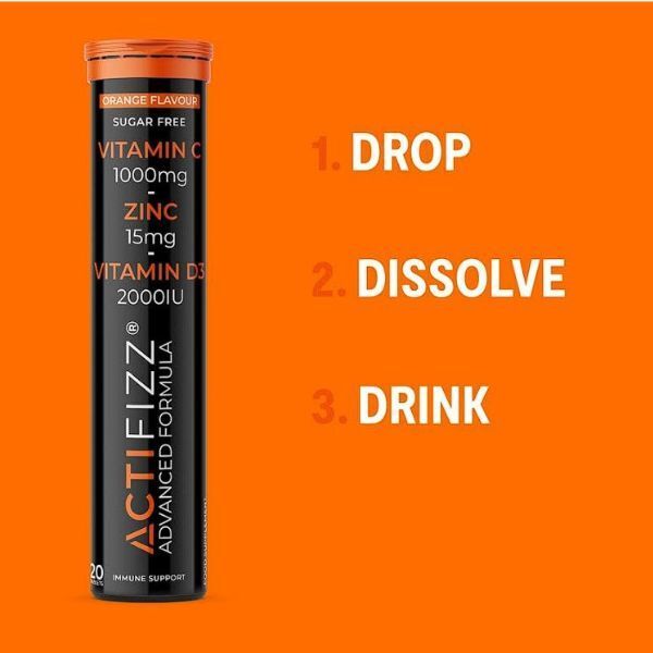 ActiHealth ActiFizz Vitamin C 1000mg + Zinc + Vitamin D3 - McGrocer