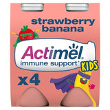 Actimel Kids Strawberry Banana Yoghurt Drink   4 x 100g - McGrocer