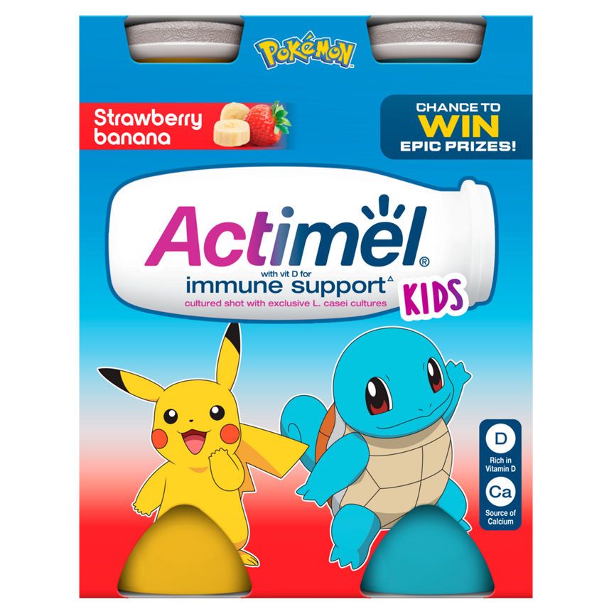 Actimel Kids Strawberry Banana Yoghurt Drink - McGrocer