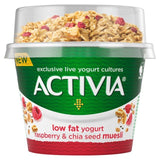 Activia Raspberry & Chia Seed Museli Breakfast Pot Low Fat Yoghurt   165g - McGrocer