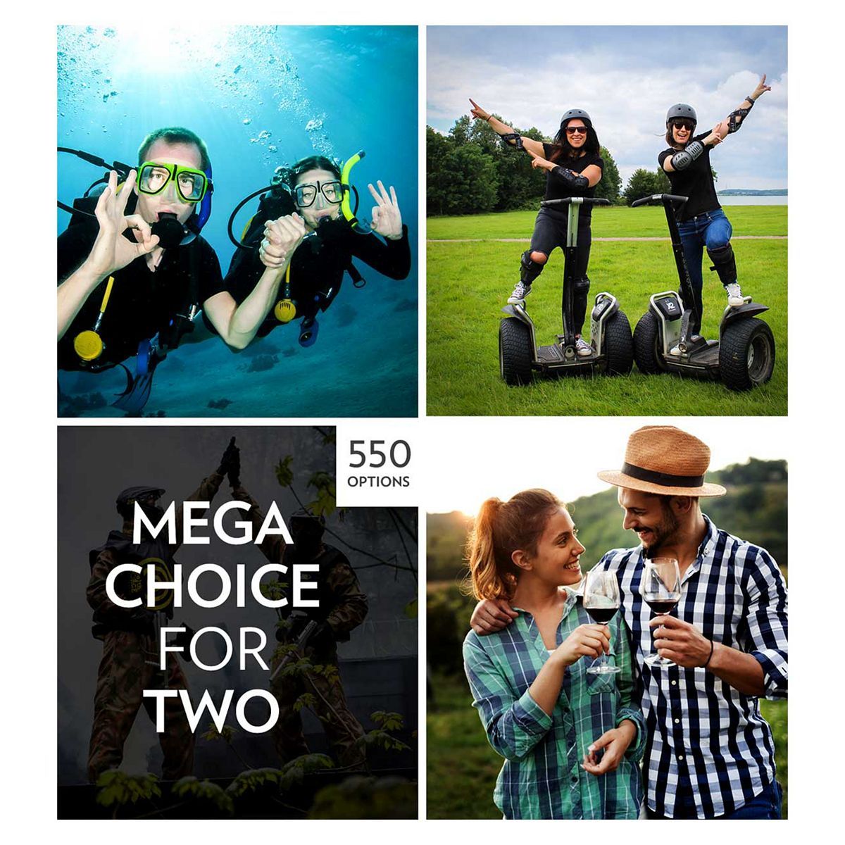 Activity Superstore Mega Choice Gift Experience Voucher for Two - McGrocer