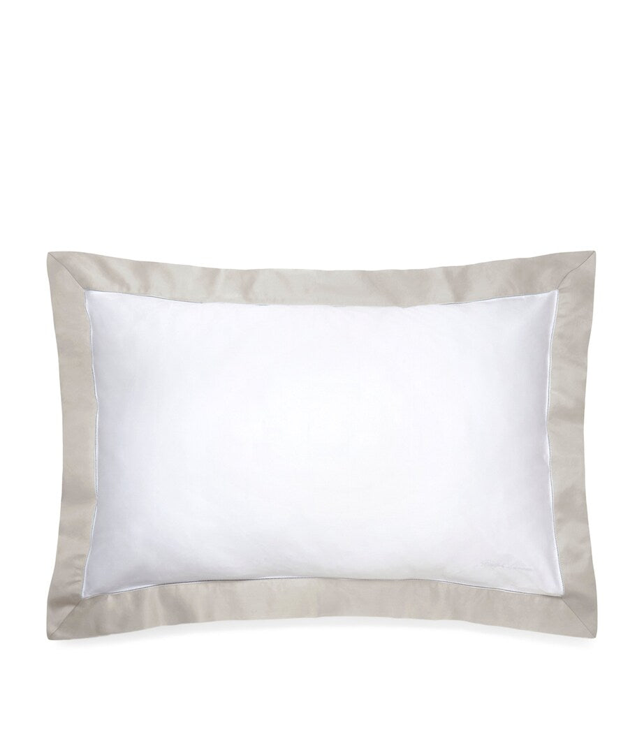 Ralph Lauren king sham in smooth sateen, 50cm x 90cm, imported from the UK
