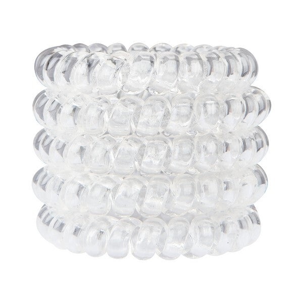 Brushworks Wonder Bobble hair bobbles large clear pack of 5 - British product