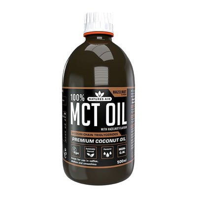 Natures Aid Mediumkjedede Triglyserider (MCT) Olje med Karamellsmak 500ml